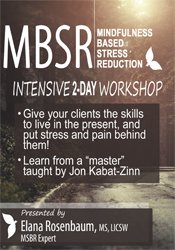 132 - 2-Day Certificate Course -MBSR -Mindfulness Based Stress Reduction - Elana Rosenbaum Available